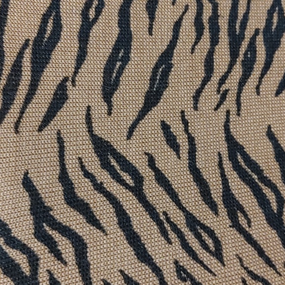 Nina Charles For Casper US S Leopard Print 100% Silk Blouse - Vintage - Picture 5 of 8